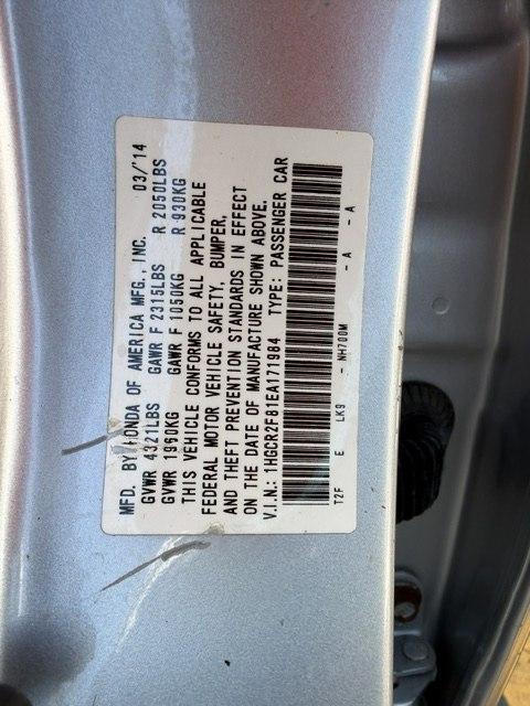 Used 2014 HONDA ACCORD EX L W Nav