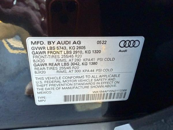 Used 2022 AUDI SQ5 PREMIUM PLUS