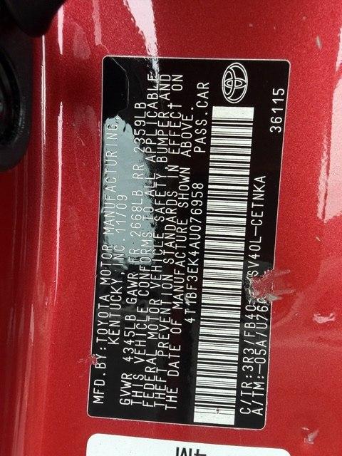 Used 2010 Toyota CAMRY BASE