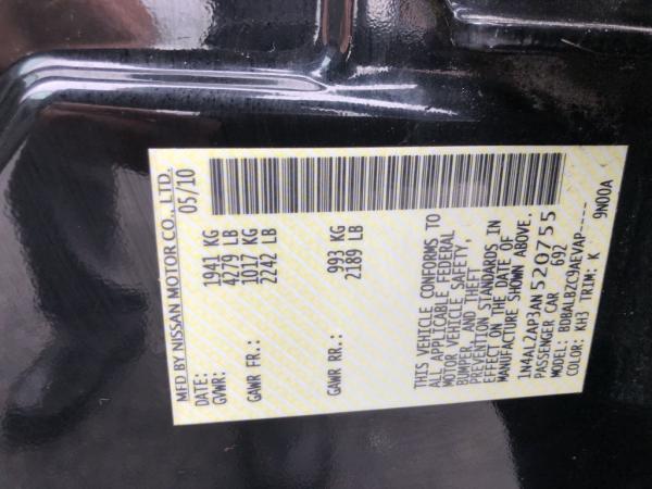 Used 2010 NISSAN ALTIMA BASE