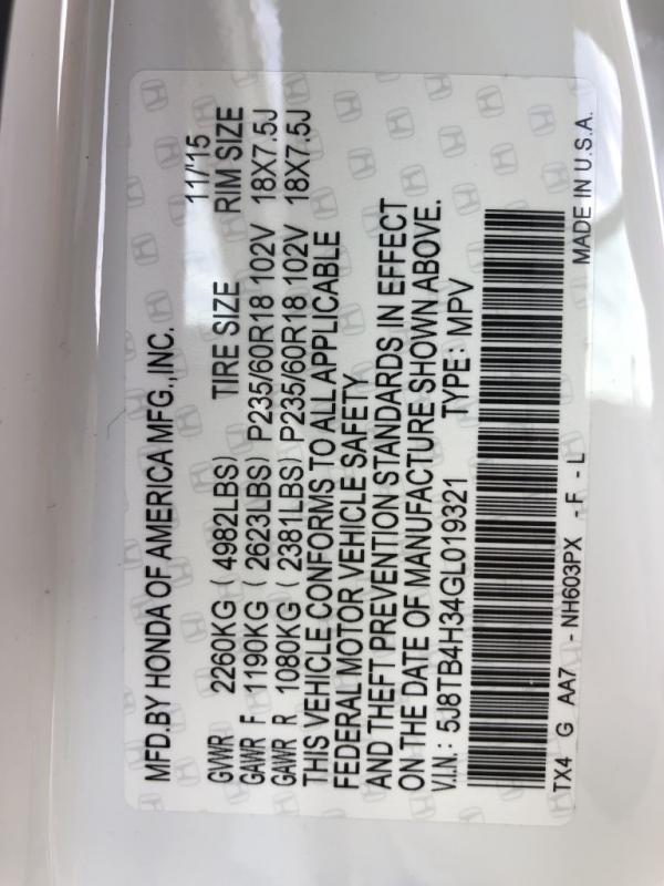 Used 2016 ACURA RDX BASE