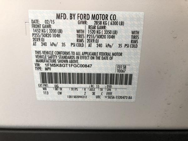 Used 2015 FORD EXPLORER SPORT SPORT