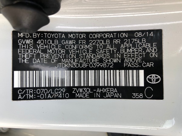 Used 2015 Toyota PRIUS PERSONA Persona