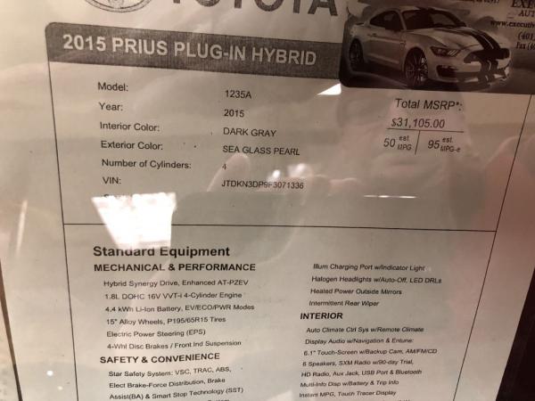 Used 2015 Toyota PRIUS PLUG IN