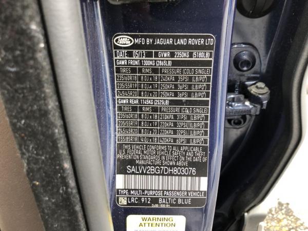 Used 2013 LAND ROVER RANGE ROVER EVO PRESTIGE PREMIUM