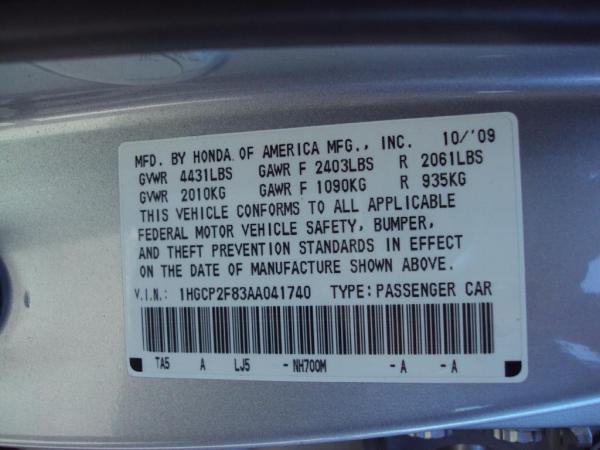 Used 2010 HONDA ACCORD EXL EXL