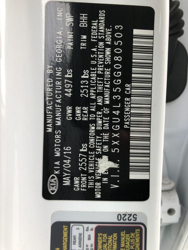 Used 2016 KIA OPTIMA EX EX