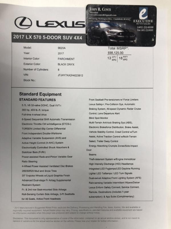 Used 2017 LEXUS LX 570 570