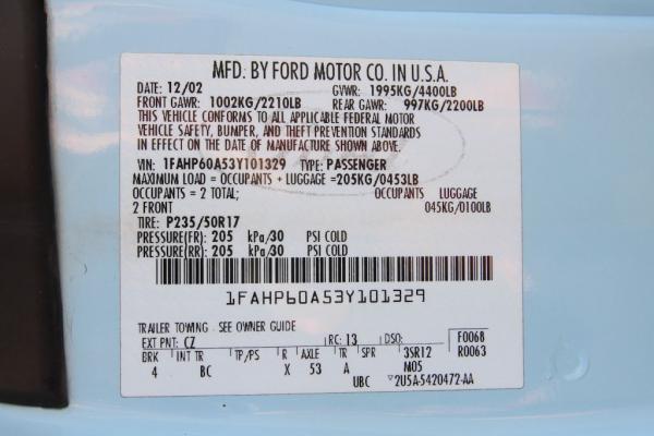 Used 2003 FORD THUNDERBIRD